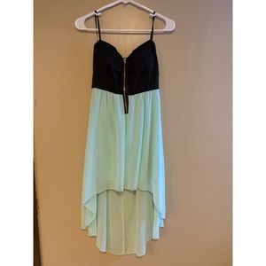 Strapless High-Low Dress
